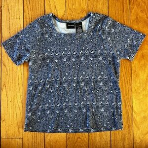 Women’s Vintage Floral Blue Top